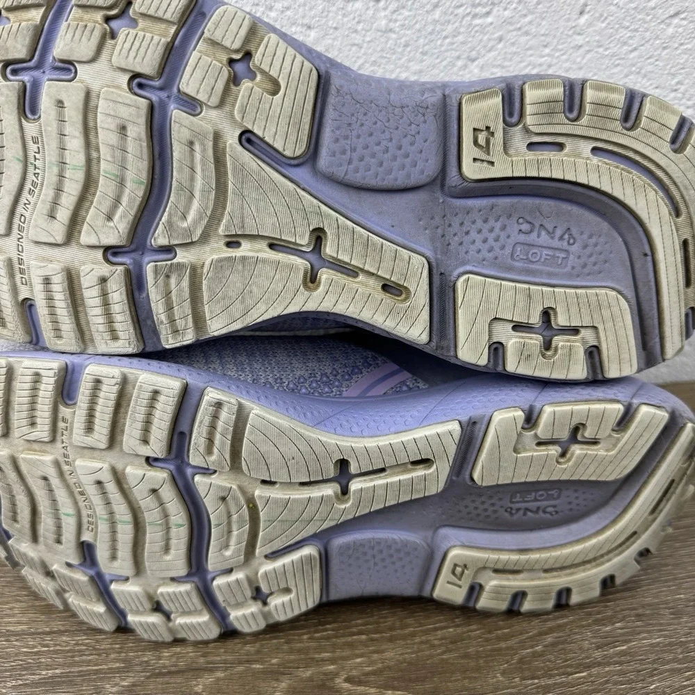Brooks Ghost 14 Womens Size 10B Purple Running Shoes Sneakers 1203561B566‎